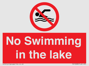 No Swimming in the lake